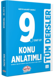 9. Sınıf VİP Tüm Dersler Konu Anlatımlı/Komisyon - Editör Yayınevi - Sınav Kitapları
