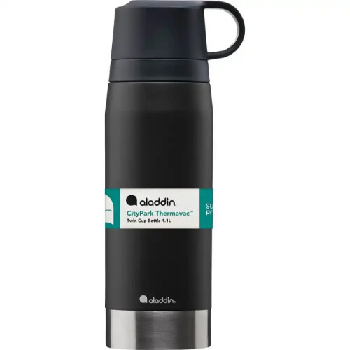 Aladdin Citypark Thermavac Twin Cup Bottle 1.1L - Lava Black - Stanley