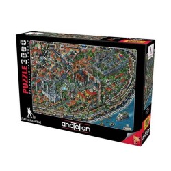 Anatolian Puzzle Fractal İstanbul 3000 Parça 4913 - Anatolian