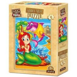 Art Kids Puzzle Ahşap 16 Parça Denizkızı ve Arkadaşları 5858 - Art Puzzle Kids
