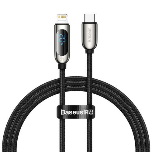Baseus Display Fast Charging Data Cable Type-C to IP 20W 1m Black - 1