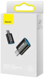 Baseus Ingenuity Series Mini OTG Adaptor Type-C to USB-A 3.1 Black - 2