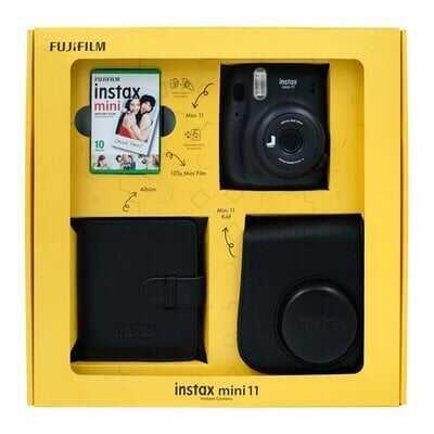 Fuji Instax Mini 11 Charcoal Gray Bundle Box - 1