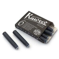 Kaweco Perkeo Kartuş 6`lı Siyah - Kaweco