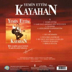 Kayahan - Yemin Ettim-Plak - 2