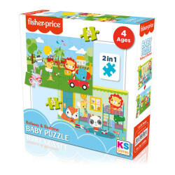 Ks Baby Puzzle Railway & Bedtime 2in1 - KS Puzzle