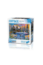 Ks Puzzle 2000 Parça Old Winter Cottage 22526 - KS Puzzle