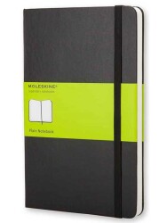 Moleskine QP012 Sert Kapak Siyah Cep Boy 192 Yaprak Düz Defter - Moleskine