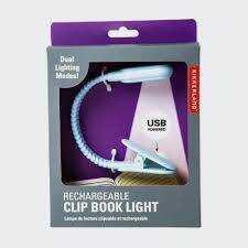 Rechargeable Clip Book Light Black-Şarj Edilebilir Okuma Lambası Mavi - 1