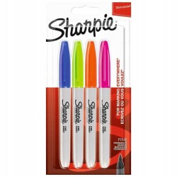 Sharpie Fine Permanent Markör Canlı Renkler 4lü Blister 2065403 - Sharpie