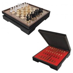 Star Satranç Takımı Çekmeceli Ceviz Küçük - Star Oyun