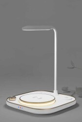 Taros Al In One Wireless Charger& Desk Lamp-Beyaz - Taros