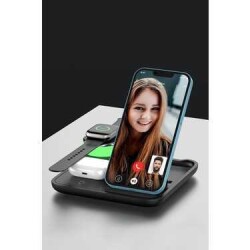 Taros Wireless Charger 4 In 1 - Siyah - Taros