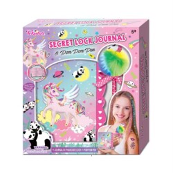 Tokidas Secret Lock Journal & Pom Pom Pen T108UF - Başel Toys