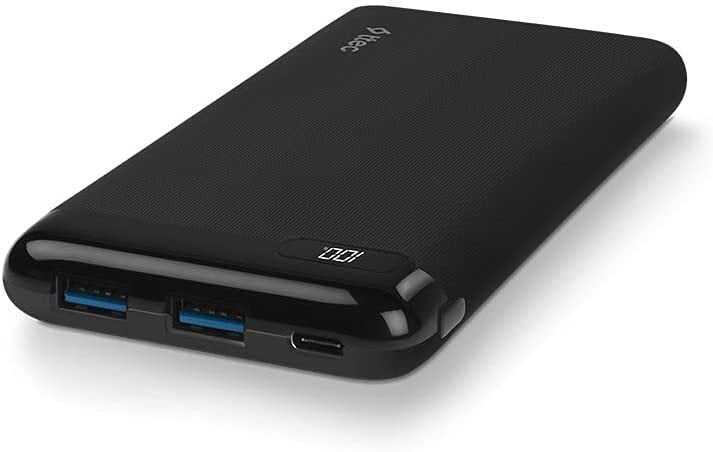 Power Ttec PowerSlim LCD Powerbank 20.000 MAh Con USB-C - Batteria Esterna Sottile Con Display
