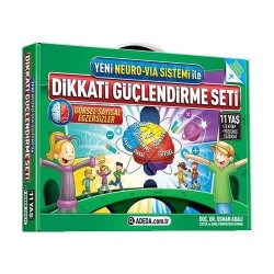 Yeni Neuro-Via Sistemi ile Dikkati Güçlendirme Seti 11 Yaş (3 Kitap) - Osman Abalı - Adeda Yayınları - Adeda Yayinlari